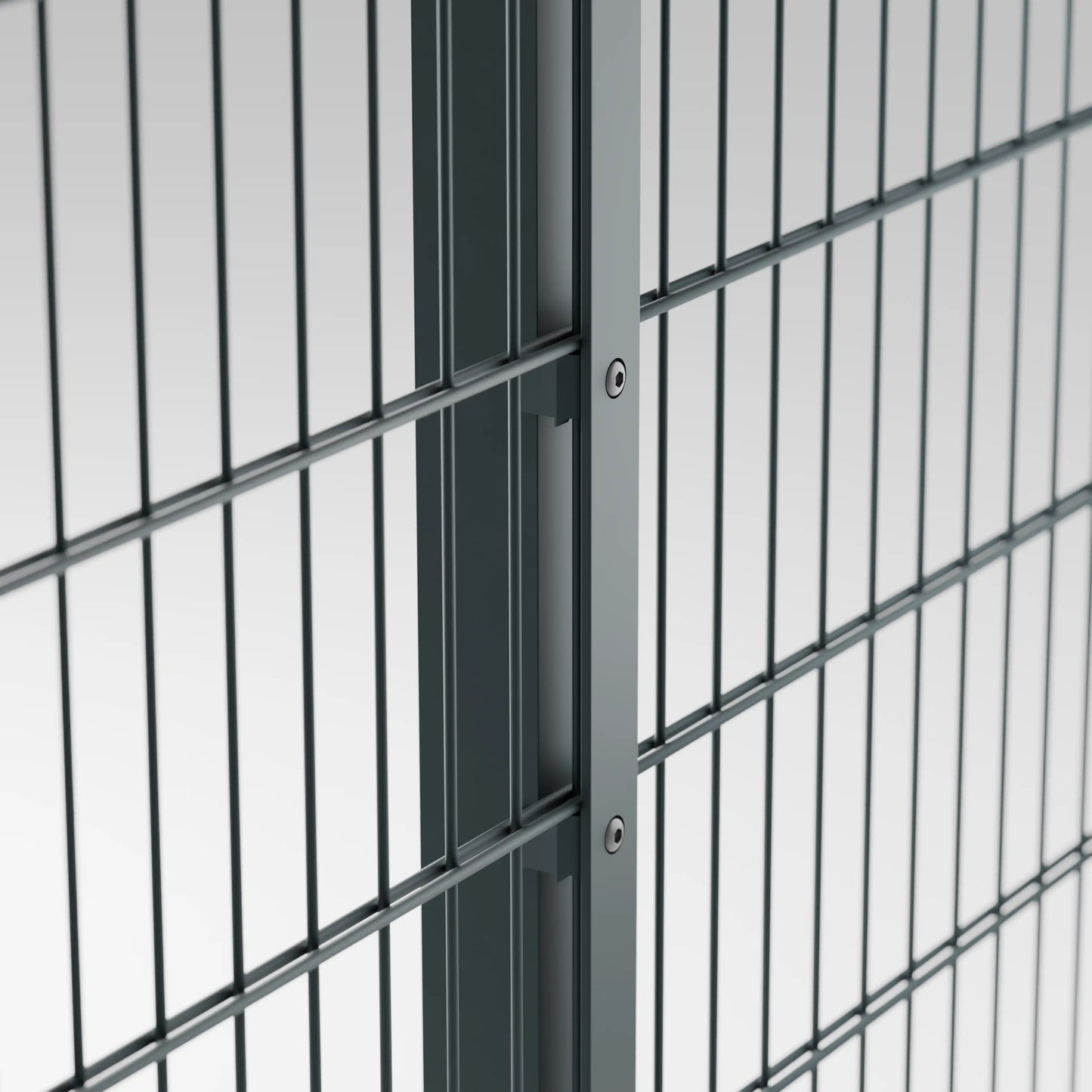 Zaunpfosten mit Abdeckleiste
