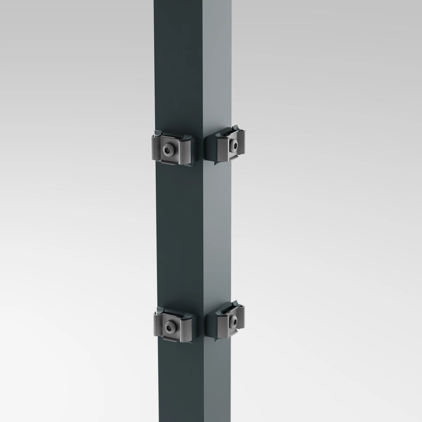 Eckpfosten mit Klemme