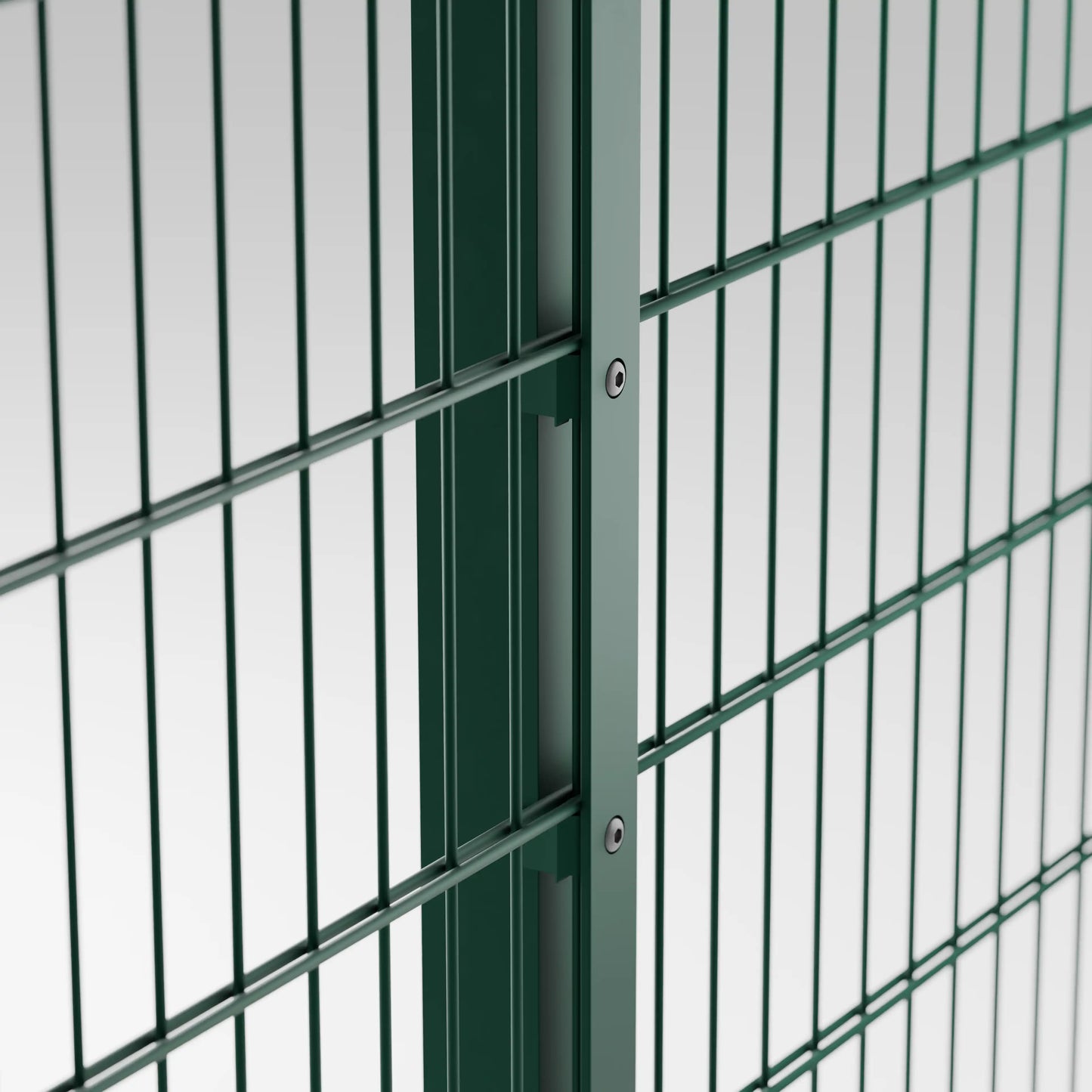 Zaunpfosten mit Abdeckleiste