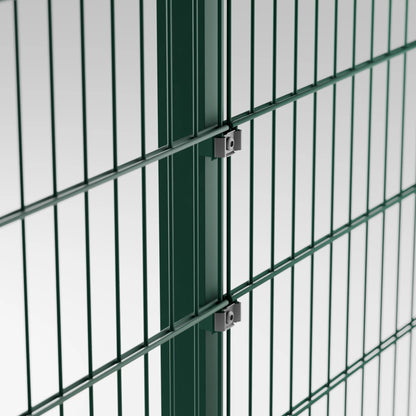 Zaunpfosten mit Klemme